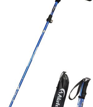 Aluminum Collapsible Ultralight Travel Trekking Hiking Pole for Men and Women