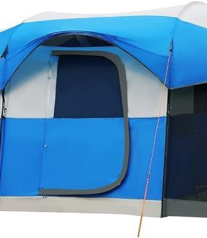 PORTAL 6/8/10 Person Family Camping Tent with Screen Room, Water Resistant Big Tunnel Tent with Rainfly, Large Family Tent for Outdoor Camping, Party